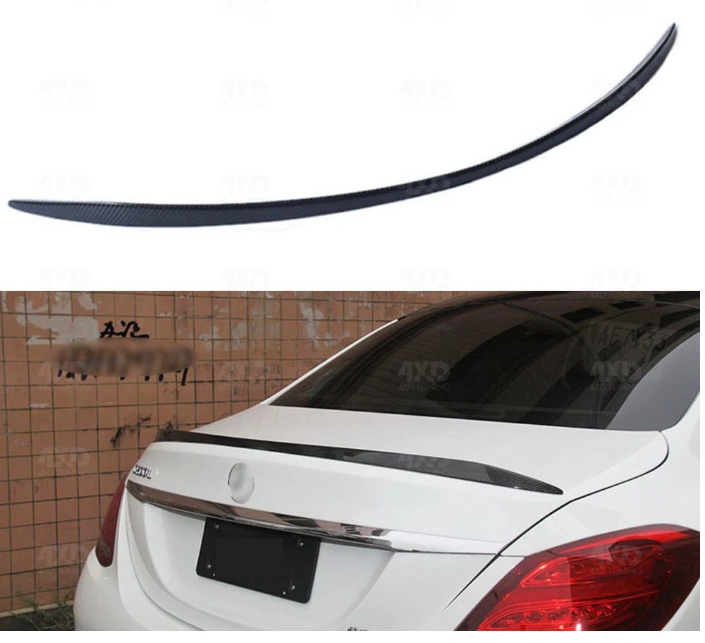 Mercedes w205 bagaj üstü spoiler c63 2015+ c180 siyah boyalı