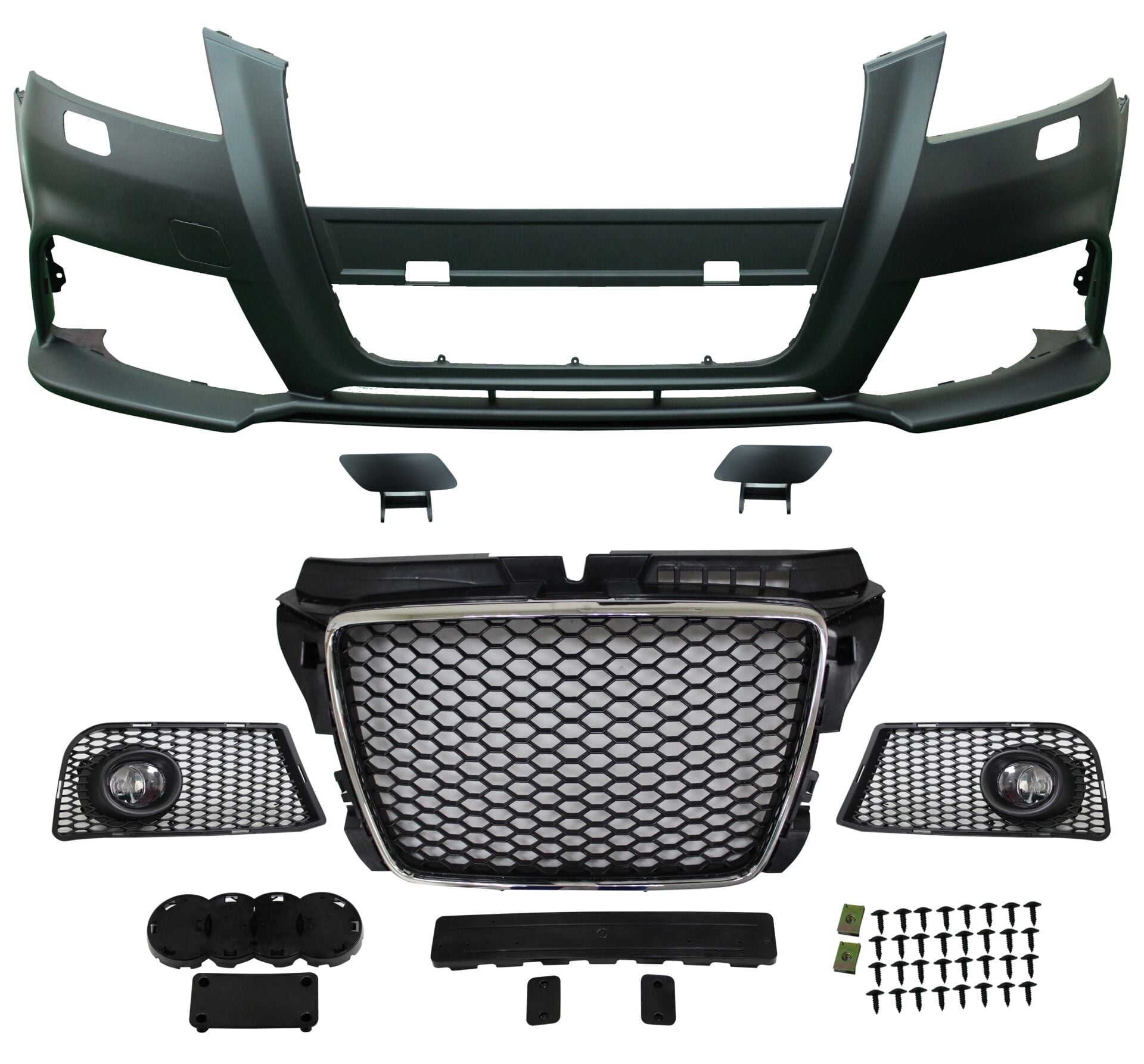 Audi a3 rs3 ön tampon ve panjur seti 2008 / 2013 8p