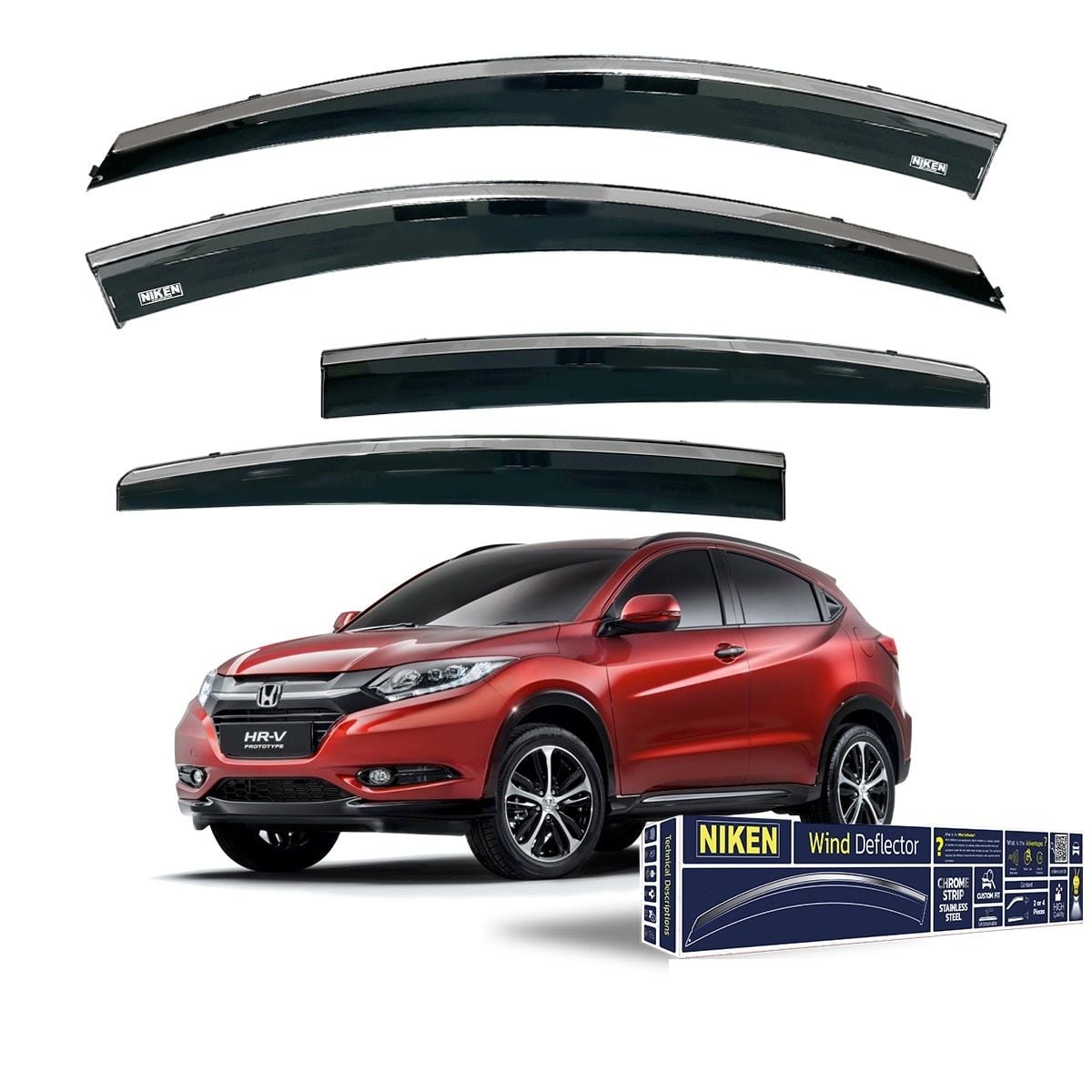 Honda hrv cam rüzgarlığı kromlu niken 2016 / 2020
