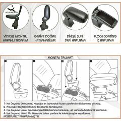 Ford focus 3 kol dayama kolçak vidasız orta konsol niken 2012 / 2015