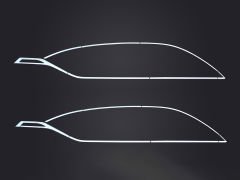 Renault captur cam çerçevesi kenar çıtası krom tamtur 2021+ 18 parça