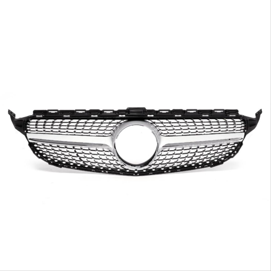 Mercedes w205 diamond ön panjur ızgara 2014 / 2018 gri