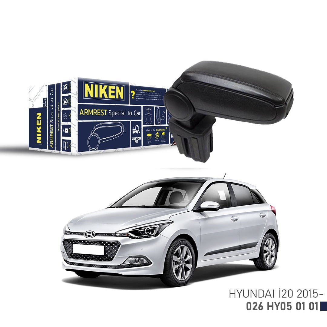 Hyundai i20 kol dayama kolçak vidasız orta konsol niken 2015+