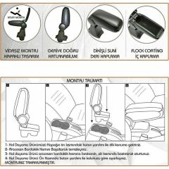 Hyundai i20 kol dayama kolçak vidasız orta konsol niken 2015+