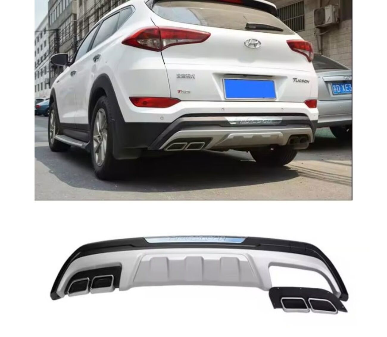 Hyundai tucson arka tampon koruma plastik 2015 / 2018