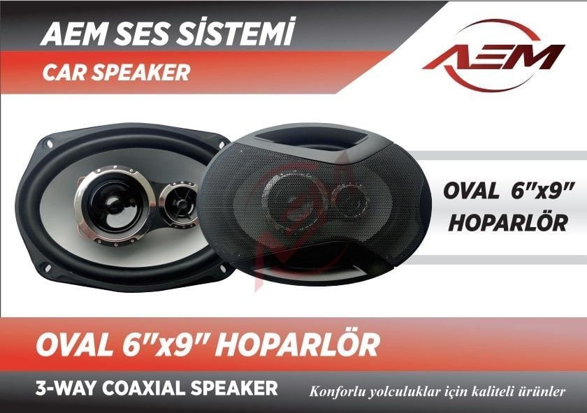 AEM SOUND OVAL HOPARLÖR 6X9 ''
