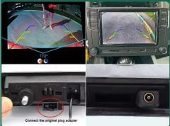 Vw jetta passat tiguan geri görüş kamerası bagaj açma düğmeli