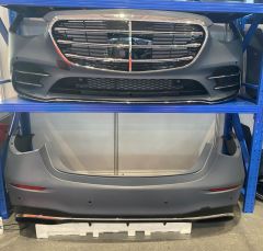 Mercedes w223 s450 body kit tampon seti silver