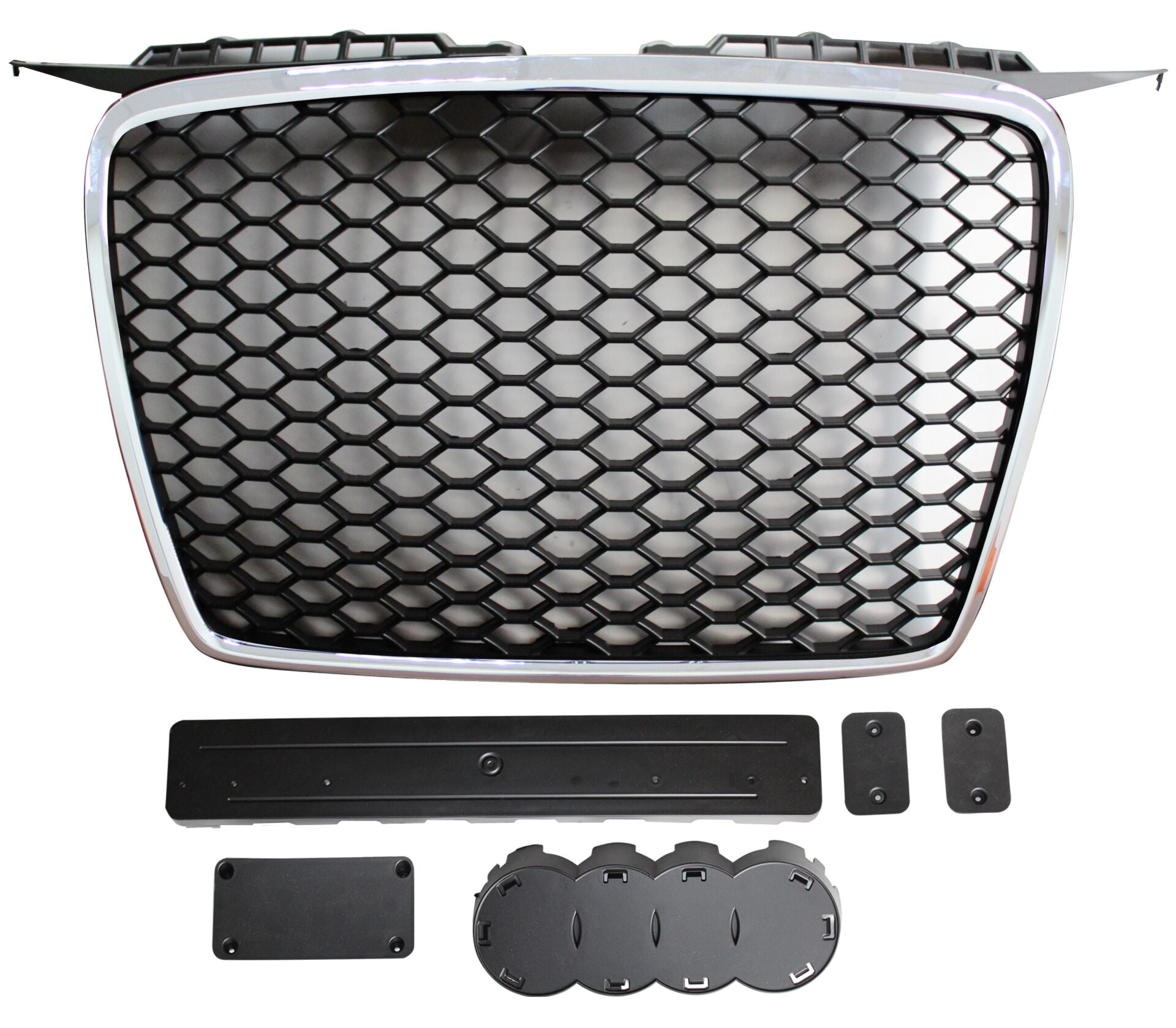 Audi a3 rs3 ön panjur ızgara krom siyah 2004 / 2008 8p