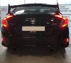 Honda civic fc5 typer bagaj üstü spoiler rr pianoblack 2016-