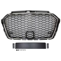 Audi a3 rs3 ön panjur ızgara krom siyah .2016+