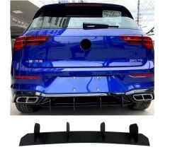 Vw golf 8 rline arka tampon difüzör eki plastik ithal