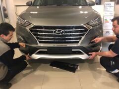 Hyundai tucson ön tampon koruması difüzör 2018 2019 2020