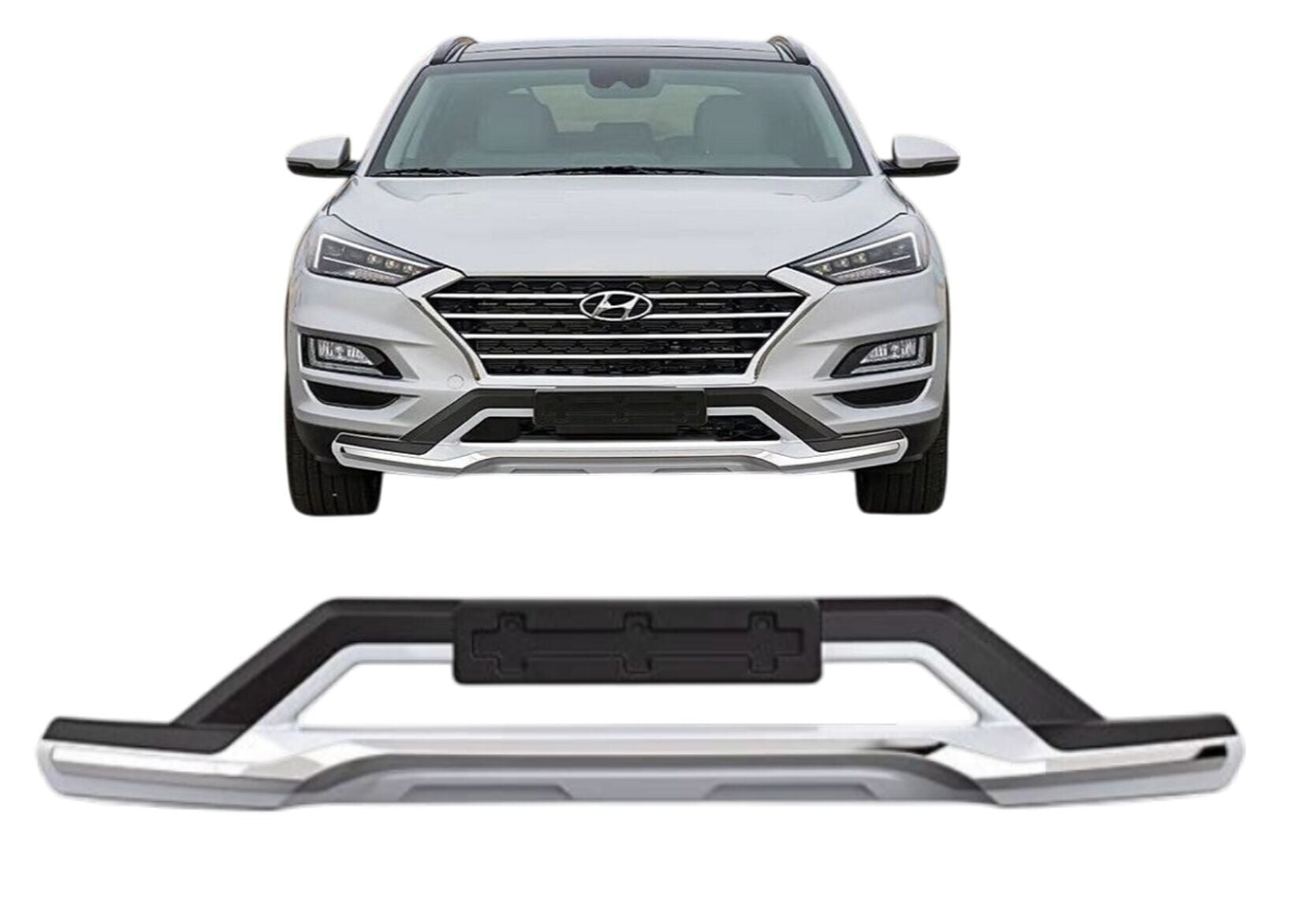 Hyundai tucson ön tampon koruması difüzör 2018 2019 2020