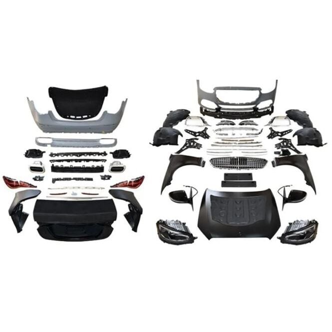 Mercedes w221 maybach dönüşüm body kit seti w223 model