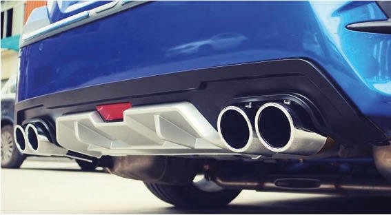 Honda civic fc5 uyumlu arka tampon difüzörü 4 çıkış egzoz