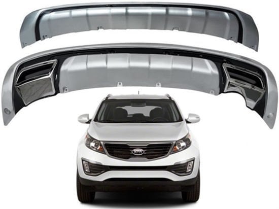 Kia sportage ön ve arka koruma difüzörü çift çıkış egzos 2010 / 2015