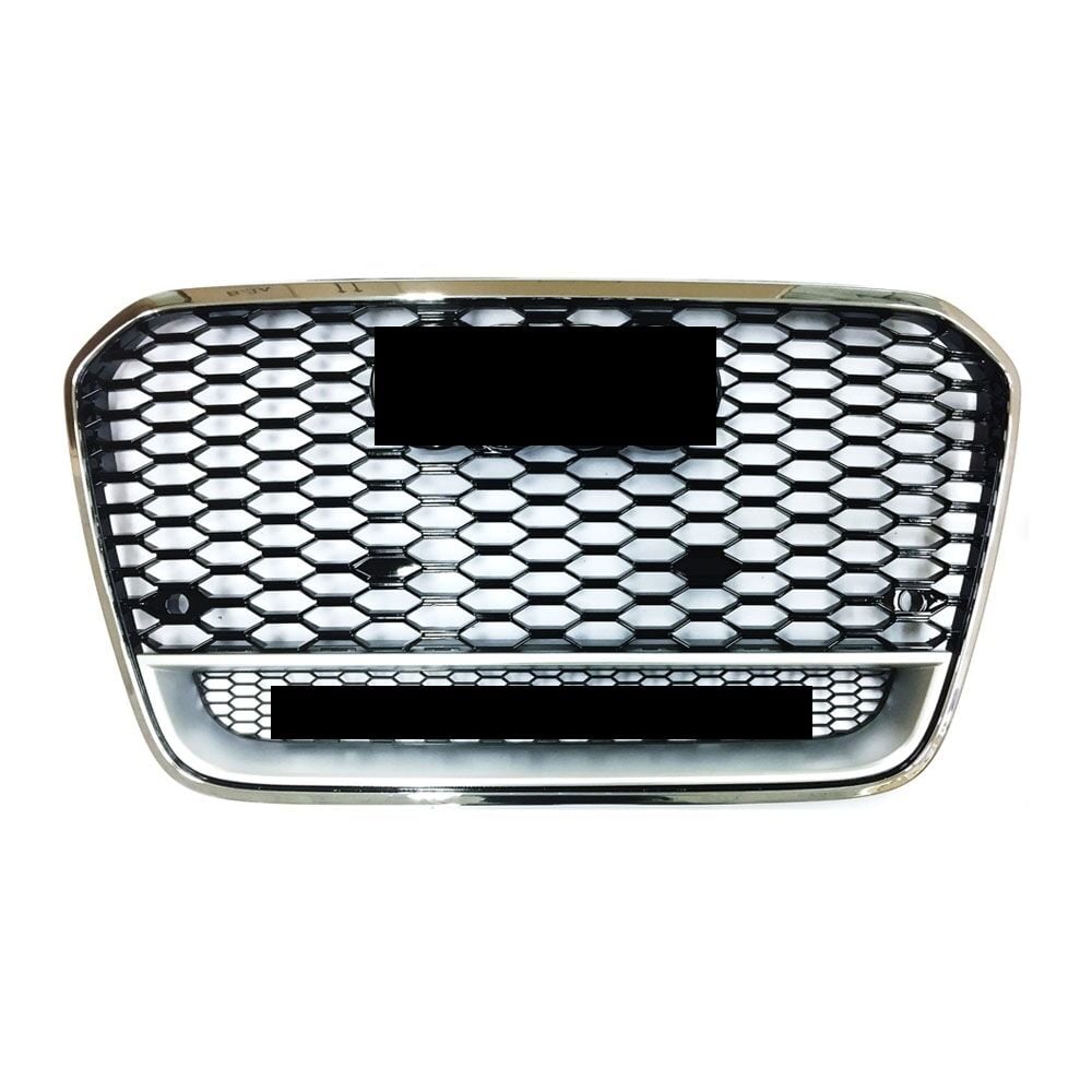 Audi a6 rs6 ön panjur ızgara 2012 / 2014 krom siyah quattro