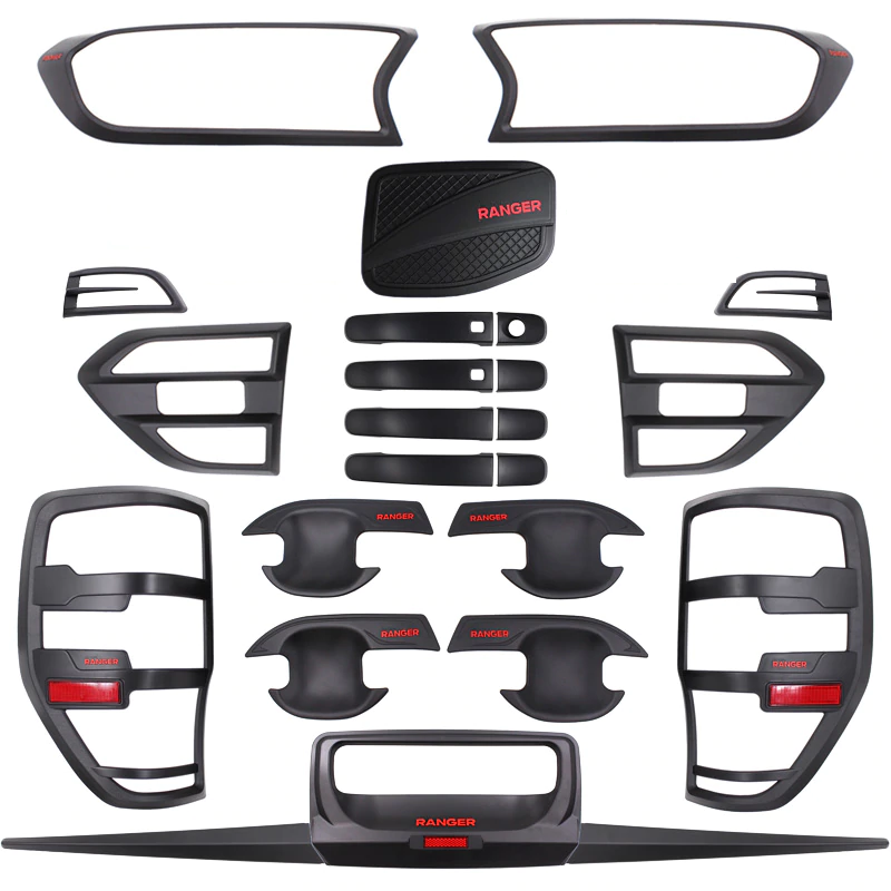 Ranger t8 kaplama seti dış siyah full 2019+