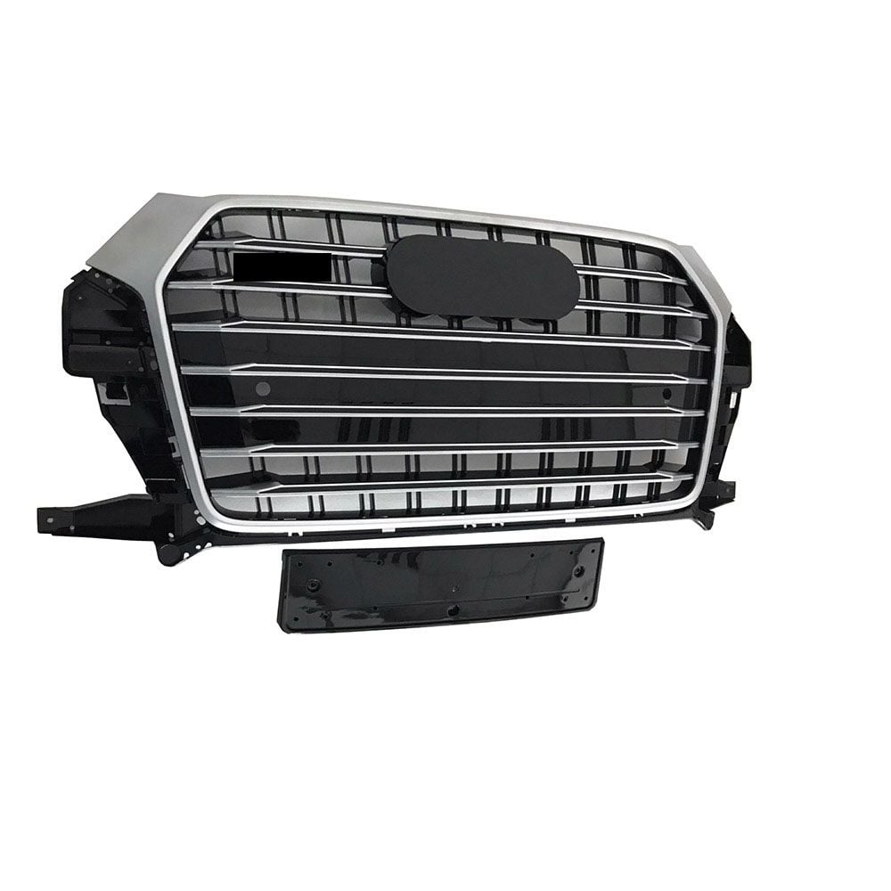 Audi q3 sq3 ön panjur komple 2015 / 2018 krom siyah