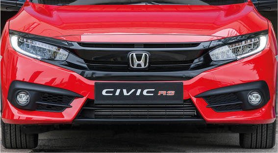 Honda civic fk7 için uygundur ön panjur ve far kaşları siyah 2016+