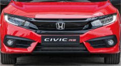 Honda civic fk7 için uygundur ön panjur ve far kaşları siyah 2016+