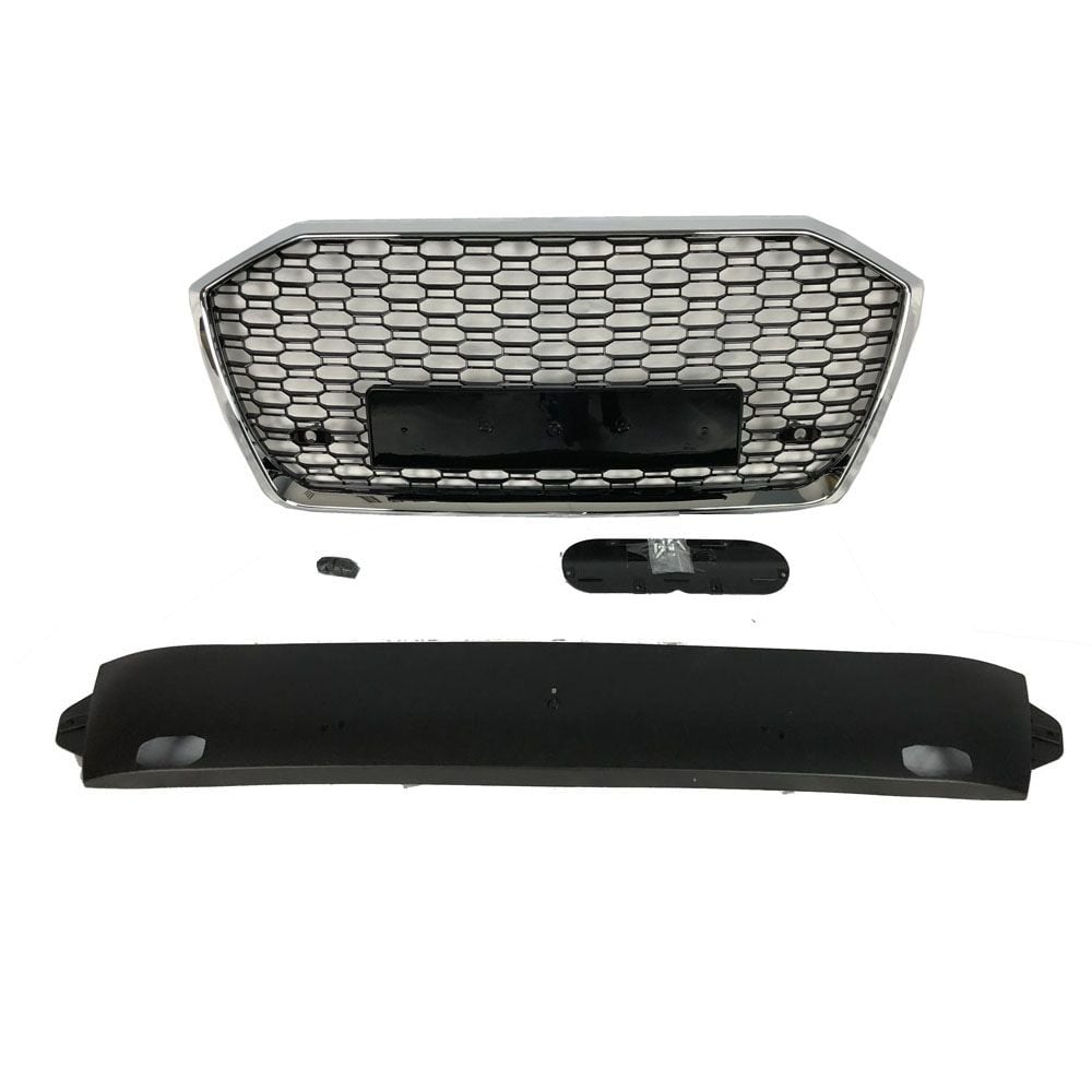 Audi a6 rs6 ön panjur ızgara krom siyah 2019+