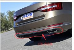 Skoda süper b arka tampon difüzörü mat siyah 2013 / 2018