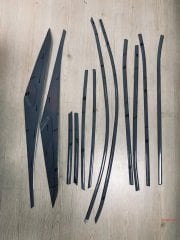 Hyundai tucson cam çerçevesi kenar çıtası krom tamtur 2021+ 10 parça