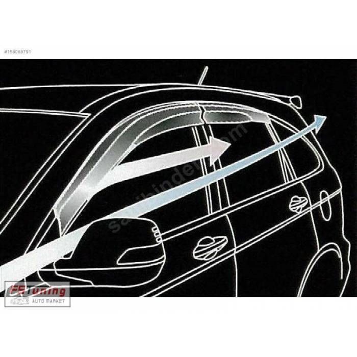 Honda crv uyumlu  cam rüzgarlığı mugen 4.lü 2013 / 2018
