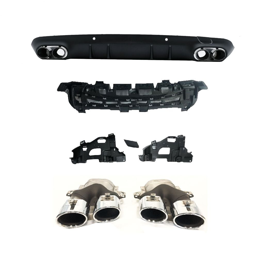 Mercedes w257 difüzör ve krom egzoz ucu cls53 amg