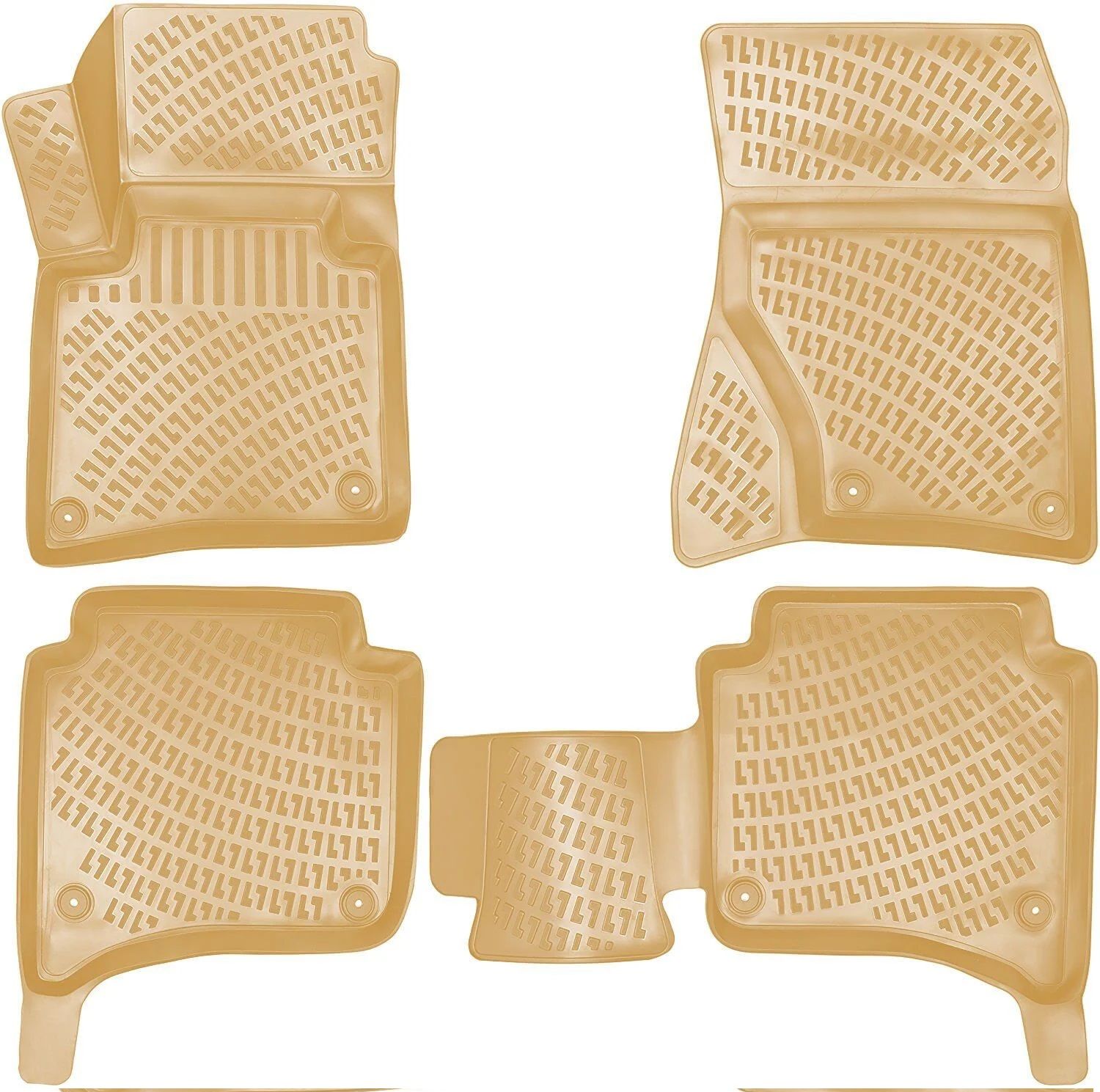 Vw touareg 3d havuzlu paspas bej 2010 / 2018+ Rizline