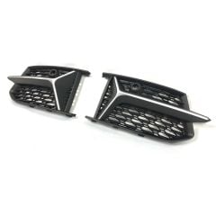 Audi a6 A6 sline sis çerçevesi panjuru krom siyah 2018+