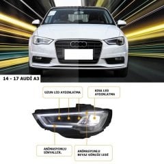 Audi a3 ön far lambası facelift model ledli matrix 2013 / 2017 8v tak çalıştır