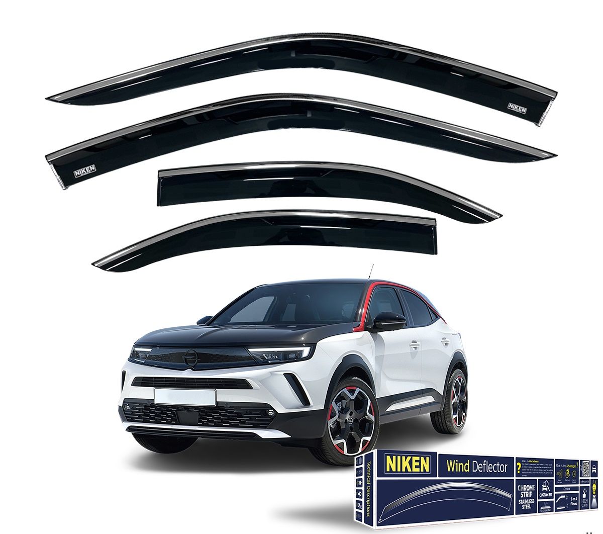 Opel mokka cam rüzgarlığı kromlu 2022+ niken