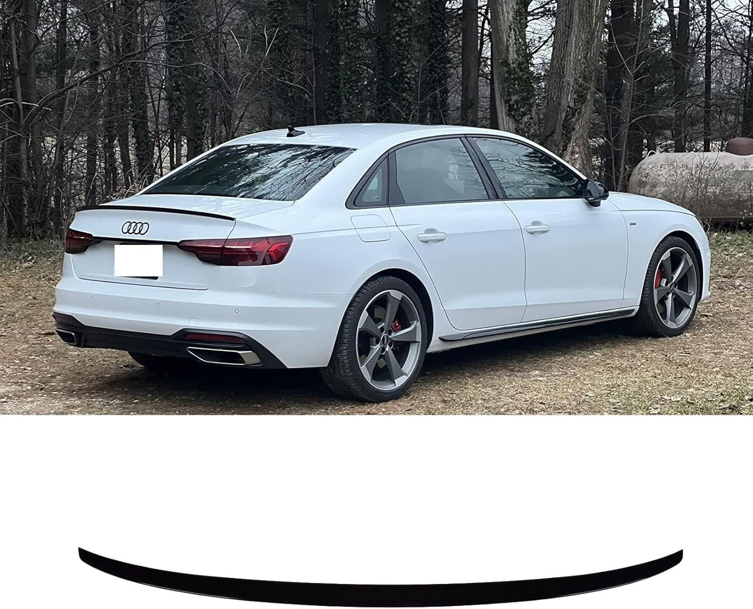 Audi a4 b9 bagaj üstü spoiler pianoblack boyalı 2016 / 2024