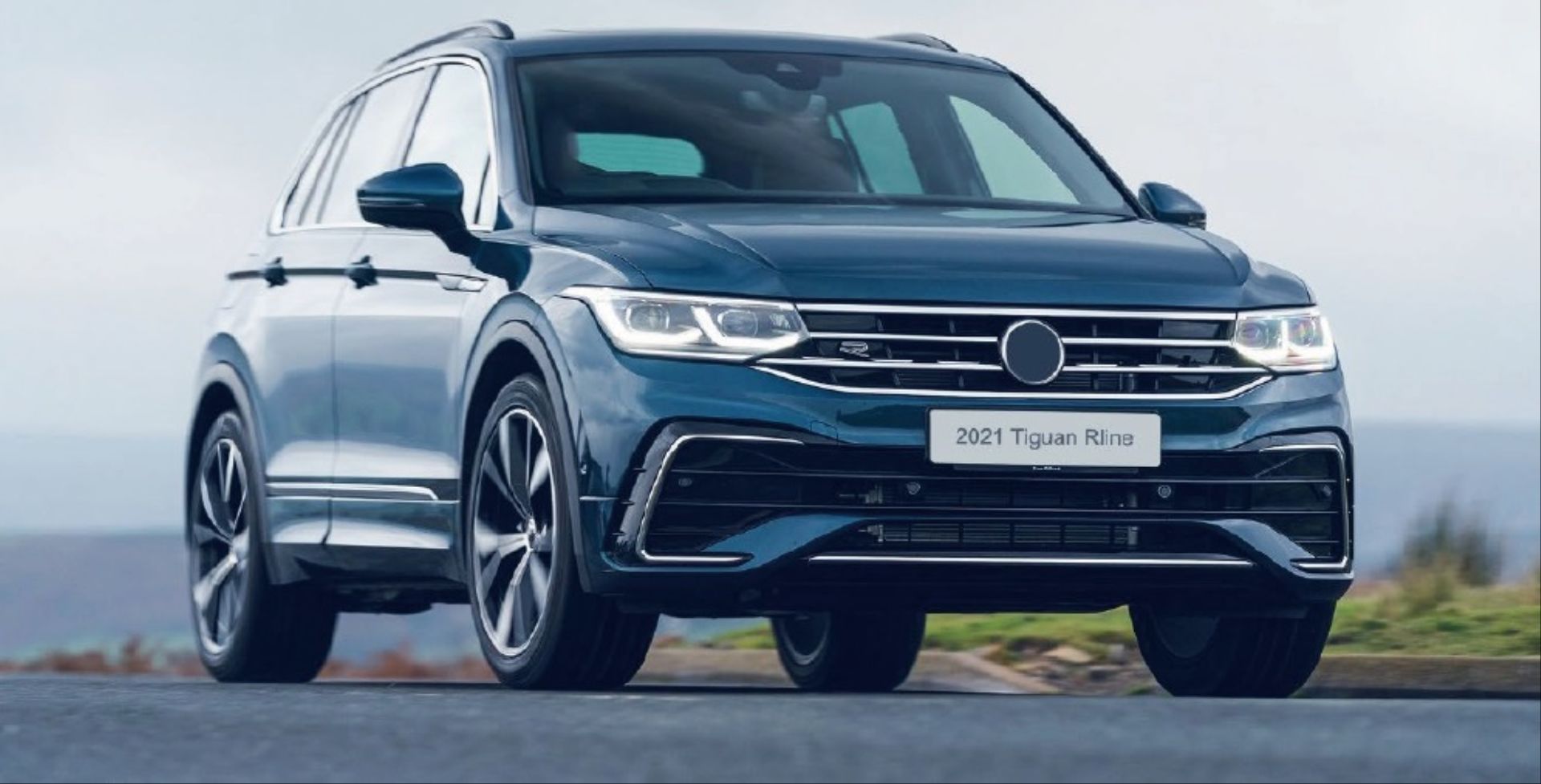 Vw tiguan rline ön tampon ve panjur seti 2020+