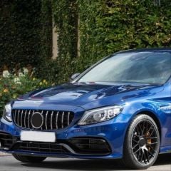 Mercedes w205 c63 ön tampon ve panjur seti siyah trim 2014 / 2018