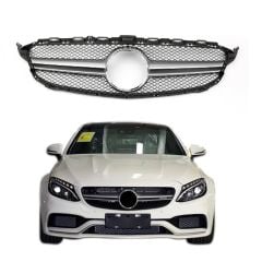 Mercedes w205 c63 ön panjur ızgara gri 2015 / 2018