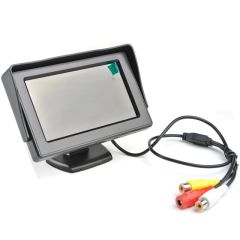 Araç geri park sensörü monitör ve kameralı ses ikazlı siyah göz