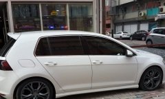 Vw golf 7 7,5 cam çerçevesi kenar çıtası krom tamtur 2013 / 2021 12 parça
