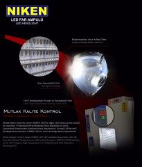 Çalışma lambası ledli kare 22-27w 16 ledli niken