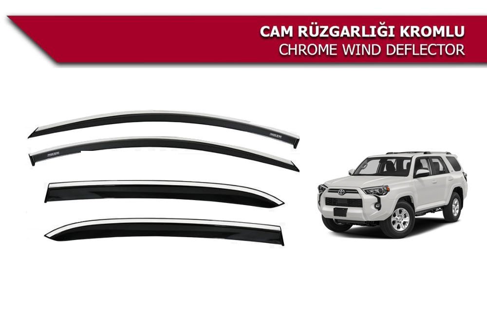Toyota 4runner cam rüzgarlığı kromlu niken 2014+
