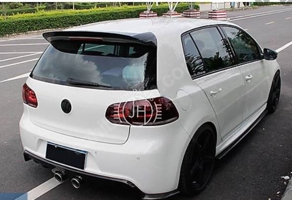 Vw golf 6 abt bagaj üstü spoiler pianoblack boyalı 2009 / 2013
