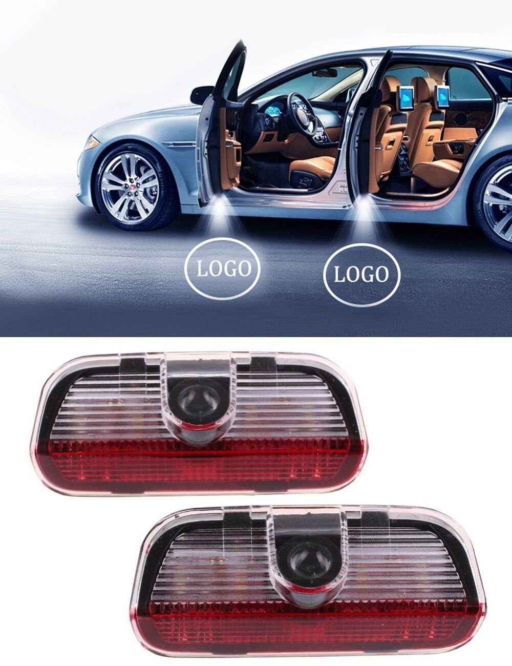 Skoda süper b kapı altı ışık lazer led logo hoşgeldin aydınlatma