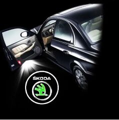 Skoda octavia kapı altı ışık lazer led logo hoşgeldin aydınlatma 2004 / 2012