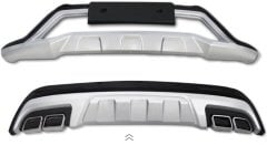 Hyundai tucson ön arka tampon koruması difüzör 2015 / 2017 turbolu modeller için