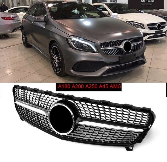 Mercedes w176 diamond amg ön panjur ızgara seti 2016+ a serisi