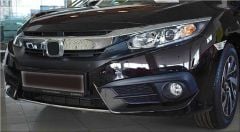 honda civic fc5 uyumlu ön tampon alt nikelajı 2 parça 2016-19