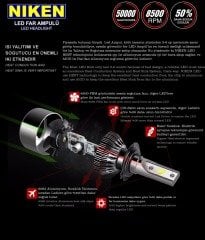 H15 led xenon far aydınlatma seti şimşek etkili niken evo 8000lm